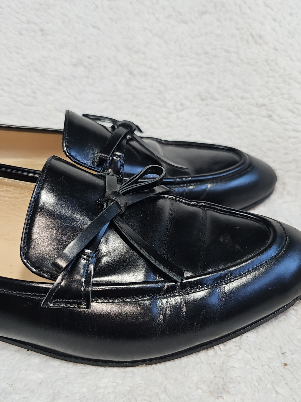 J. Crew Womens Black Patent Leather Academy Penny Loafers Slip On Size 8.5. - Picture 8 of 16